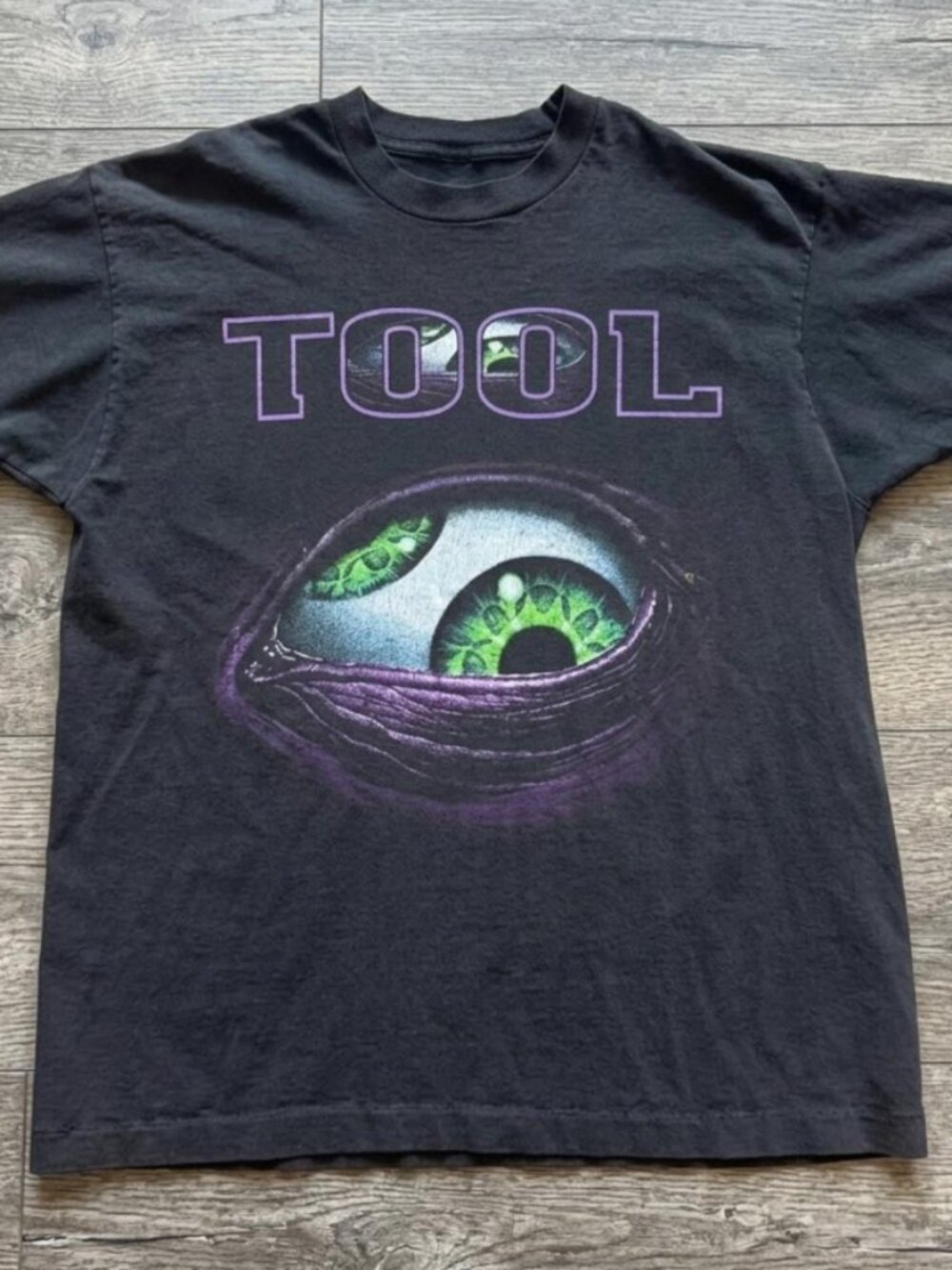 Tool black band cotton graphic t-shirt